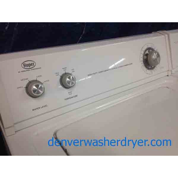 Roper Washer/Dryer Set, by Whirlpool, Super Capacity!
