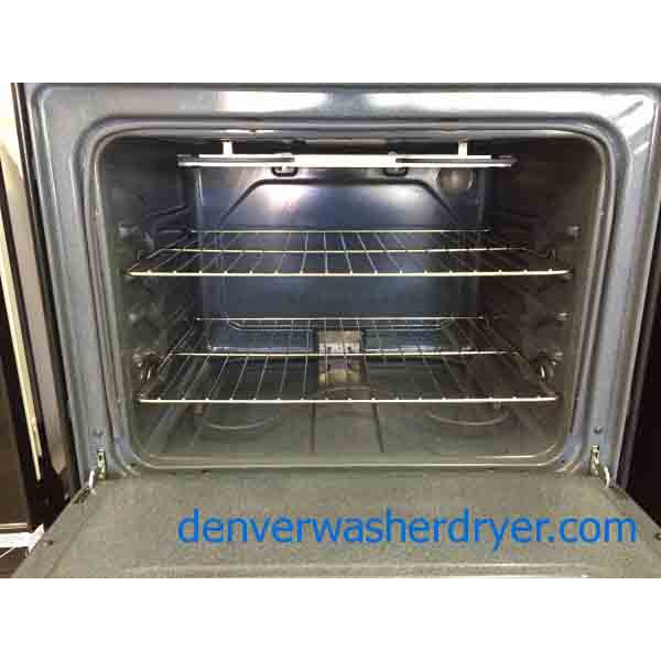 Black Whirlpool Kitchen Appliance Bundle, Great Condition and Matching