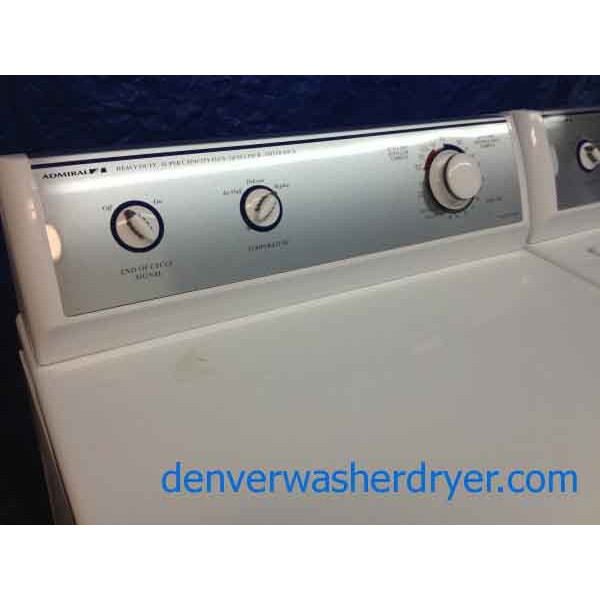 Admiral Washer/Dryer Set, Amazing!