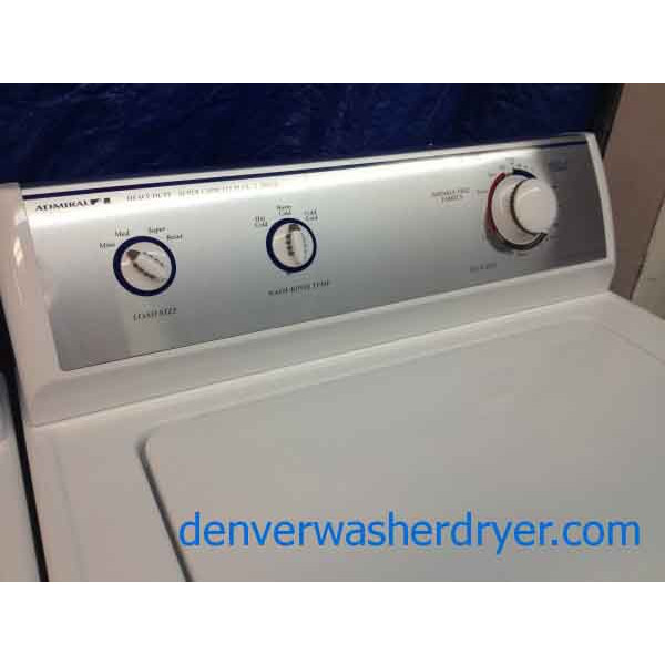 Admiral Washer/Dryer Set, Amazing!