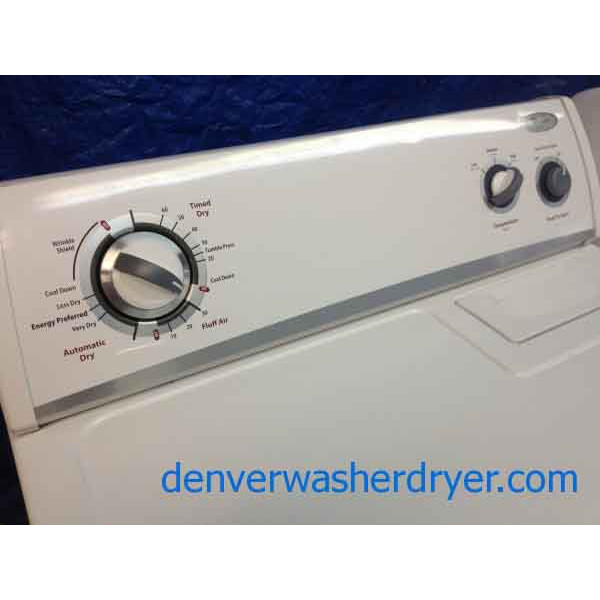Whirlpool Washer/Dryer, simple and solid.