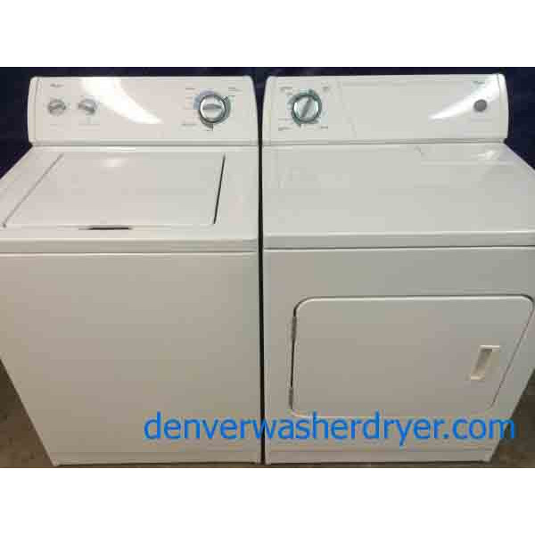 Real Clean Whirlpool Washer/Dryer, Matching Set E103 Denver Washer