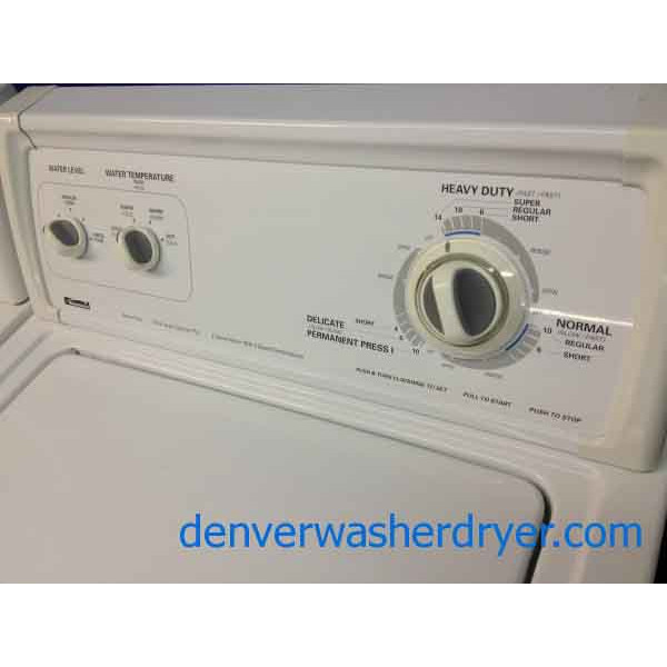 Kenmore Washer/Dryer, Simple and Solid