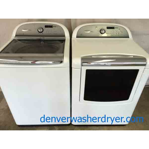 Whirlpool Cabrio Platinum Washer/Dryer Set, high efficiency, fantastic
