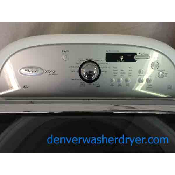 Whirlpool Cabrio Platinum Washer/Dryer Set, high efficiency, fantastic condition! 2132
