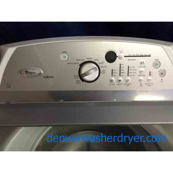 Whirlpool Cabrio Washer/**GAS** Dryer, Stainless, With Agitator, Steam 1762 Denver Washer Dryer