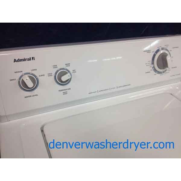 Admiral Washer/Dryer, almost new, lightly used, super clean