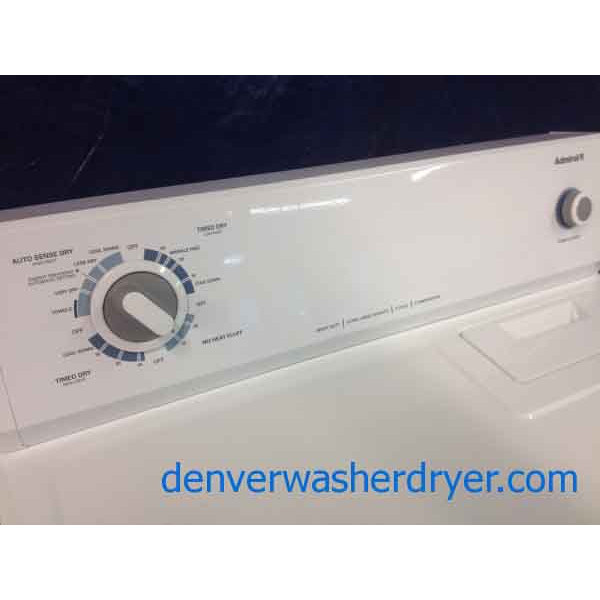 Admiral Washer/Dryer, almost new, lightly used, super clean