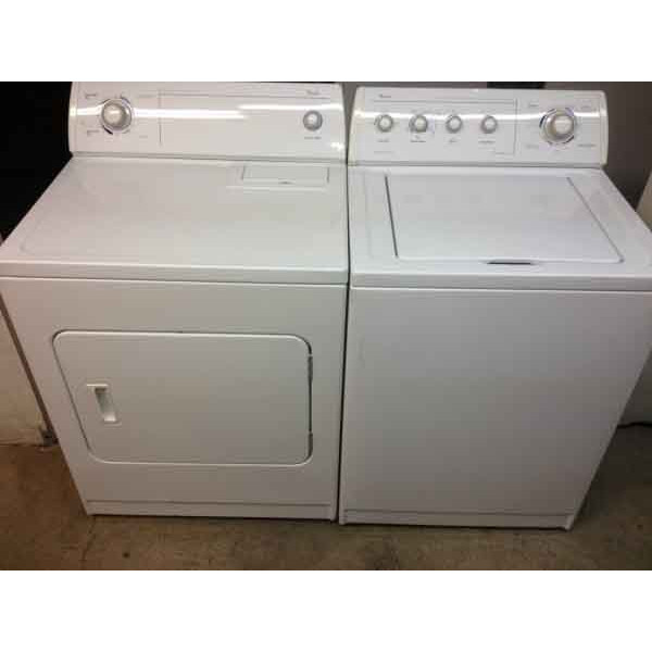 Whirlpool Ultimate Care II Washer, Commercial Quality Dryer 401