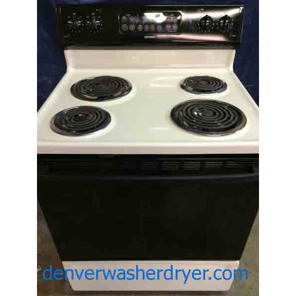 Hotpoint Stove, Beige/Black, Very Clean, Excellent Condition!