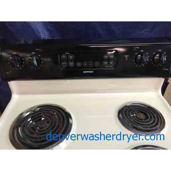 Hotpoint Stove, Beige/Black, Very Clean, Excellent Condition!