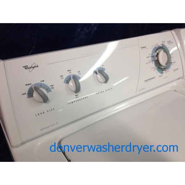 Whirlpool Washer/Dryer, Recent Models, Ultimate Care II