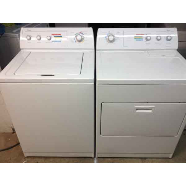 Gleaming Whirlpool Ultimate Care 2 Washer and Dryer