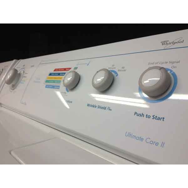 Gleaming Whirlpool Ultimate Care 2 Washer and Dryer