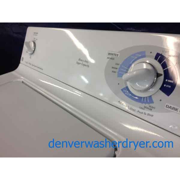 GE Washer/Dryer, Heavy Duty, Super Capacity