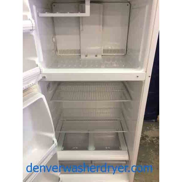 Hotpoint Refrigerator, 15 Cubic Foot, Good Shape