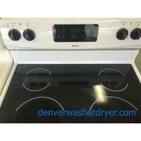 Nice Glass Top 30" Self Cleaning Stove, Kenmore, Electric 2296 Denver Washer Dryer