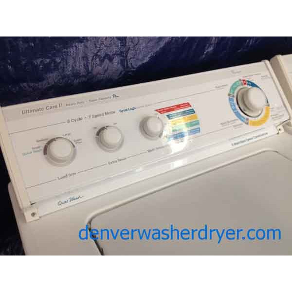 Whirlpool Washer, Ultimate Care II, Super Capacity Plus