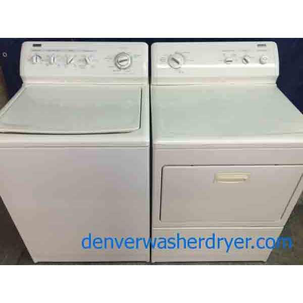 Kenmore Elite Washer/Dryer, Beige, Recent Style, Nice!