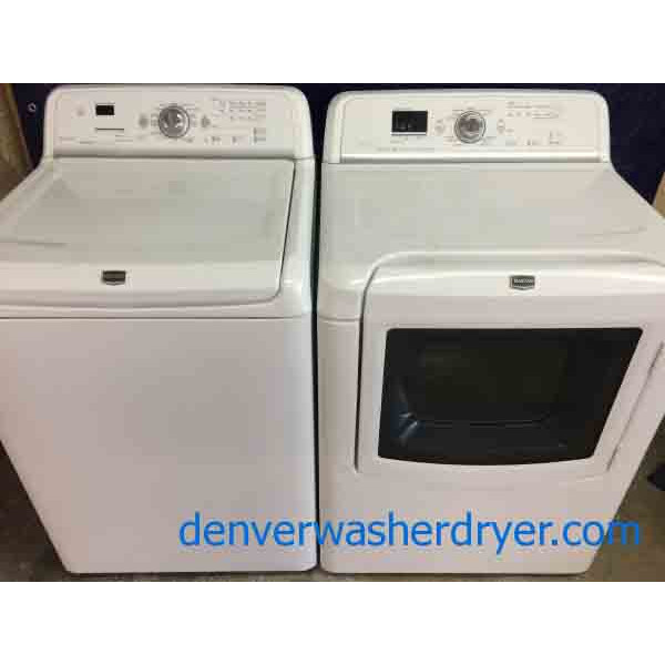 Maytag Bravos Washer/Dryer Set, High Efficiency, Quality Refurbished