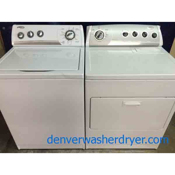 Whirlpool Washer/Dryer Set, Awesome Recent Style Units, Direct Drive, Heavy Duty