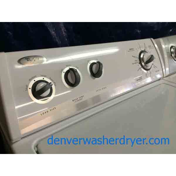 Whirlpool Washer/Dryer Set, Awesome Recent Style Units, Direct Drive, Heavy Duty
