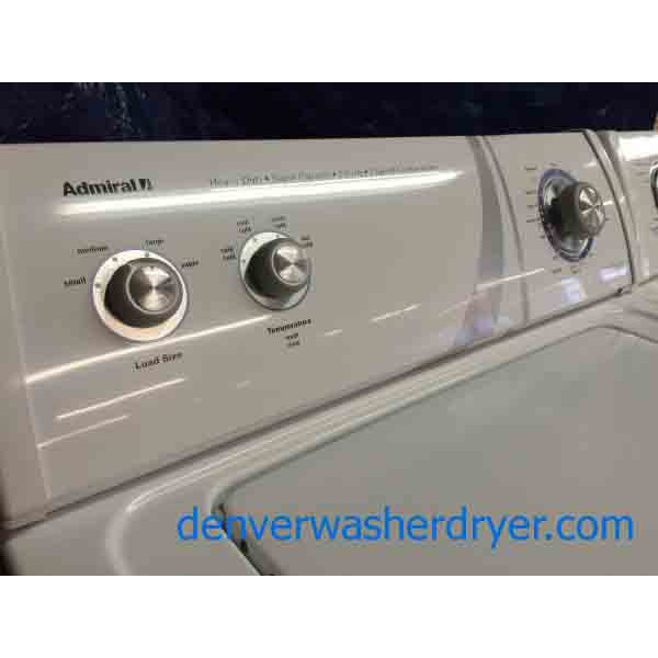 Admiral Washer/Dryer, by Whirlpool, Direct Drive, Recent Units