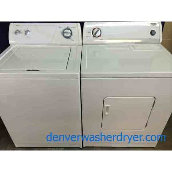 Whirlpool Washer/Dryer Set, Super Capacity, Direct Drive