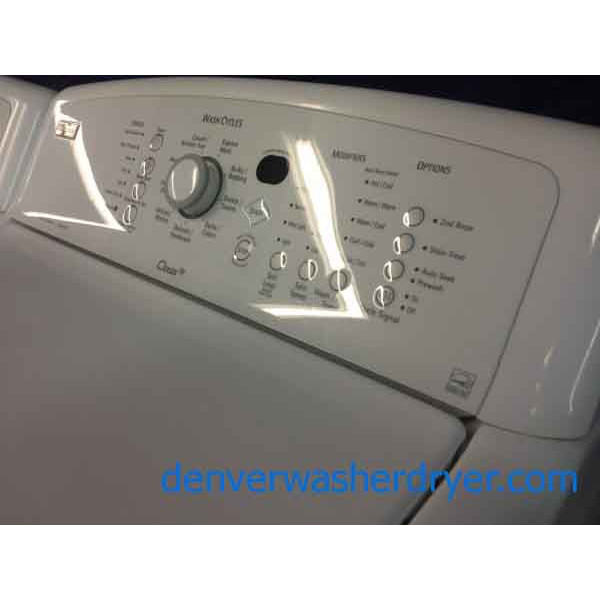 Like-New Kenmore Elite Oasis Washer/**Gas** Dryer Set, high efficiency