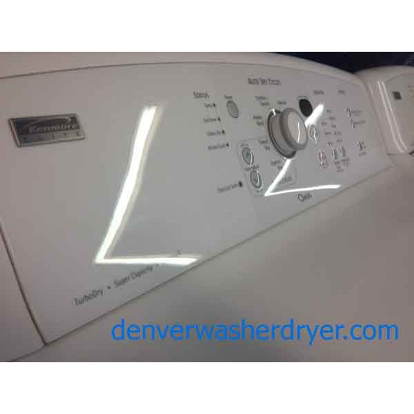Like-New Kenmore Elite Oasis Washer/**Gas** Dryer Set, high efficiency