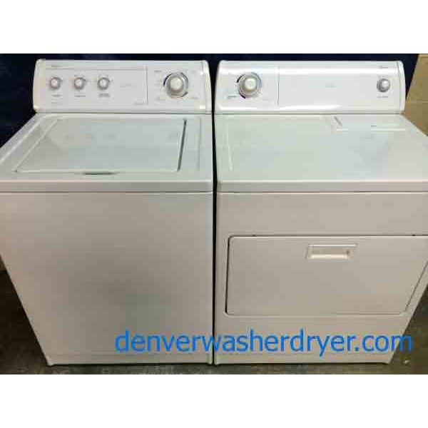 Whirlpool Commercial Quality Washer/Dryer Set, Super Capacity Plus