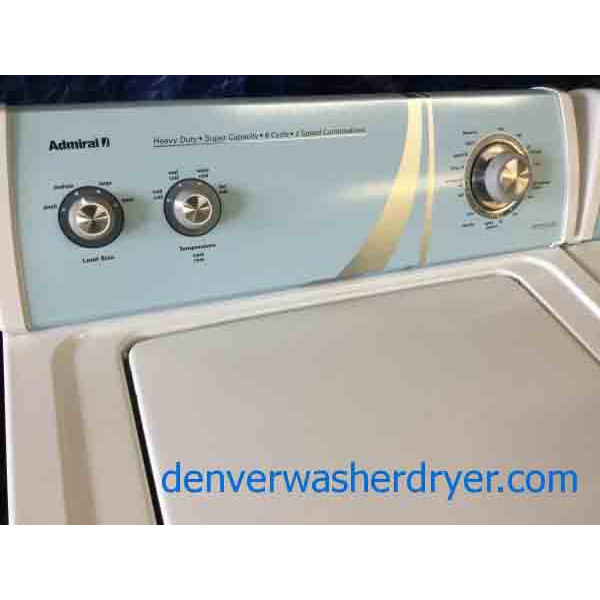 Admiral(Maytag) Washer|Dryer Set, *GAS*, Direct-Drive, Heavy-Duty