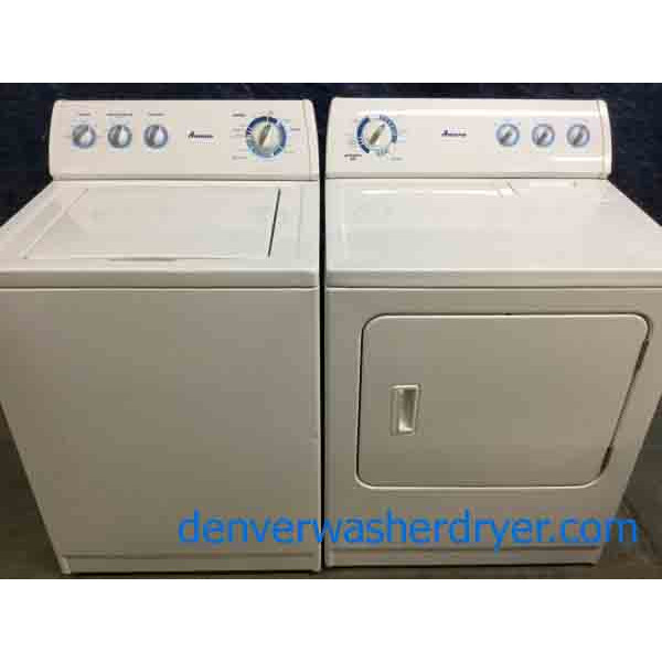Amana (Maytag) Washer Dryer Set, DirectDrive, Super Capacity, 220v