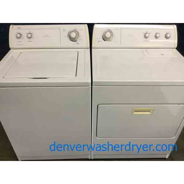 Direct-Drive Whirlpool Washing Machine and Matching Electric Dryer, Heavy-Duty, Full-Size