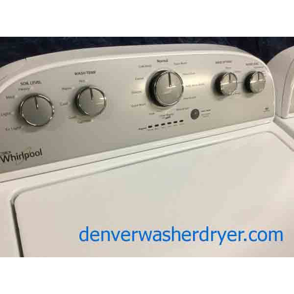 2017 Model Whirlpool Laundry Set, HE, Electric Dryer, Scratch/Dent Special