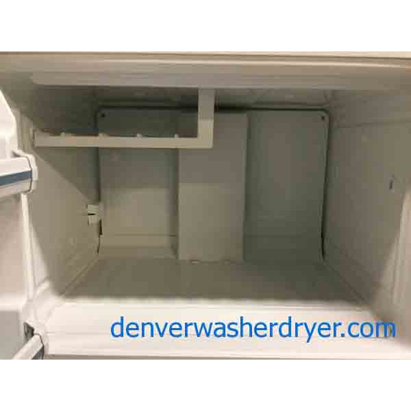 Scratched & Dented 16 Cu. Ft. Refrigerator, GE, White, Clean and Cold