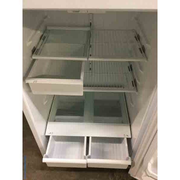 Used Refrigerator With IceMaker! 18 Cu. Ft., White, by GE, 1Year Warranty 3297 Denver