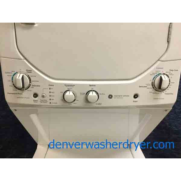 Newer 2016 Model 24" Stacked Laundry Center, GE, Electric, 1Year