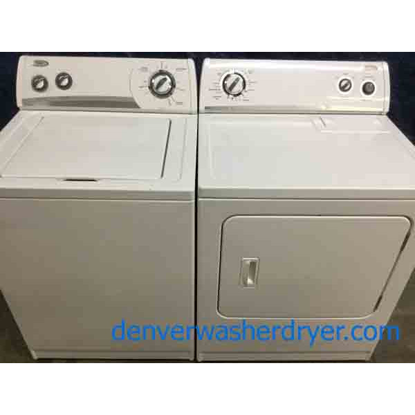 Heavy-Duty, Direct-Drive Whirlpool Washer, Electric Dryer, Matching Set, Super Capacity! 5 year