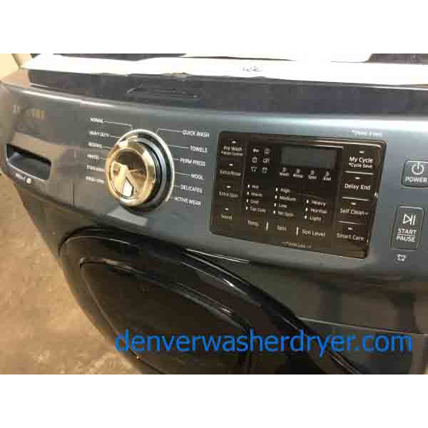 NEW! Beautiful Blue Samsung Front-Load Washing Machine, 4.5 ft.³