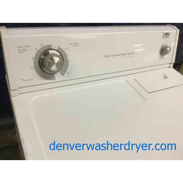 Cute Little Estate(Whirlpool) Dryer, Electric, XL Capacity, White, Discount Appliance! and Modern Whirlpool Washer, Energy Star, with 6-Month Warranty