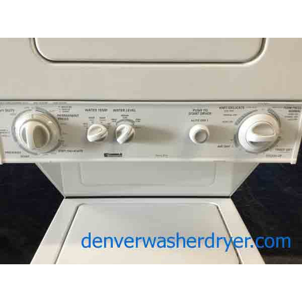 24" Wide Stacked (Unitized) Laundry Center, HeavyDuty DirectDrive