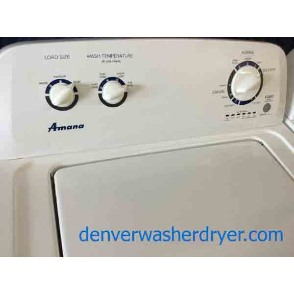 Amazing Amana(Maytag) Washer Dryer Set, Electric, Super Capacity, White