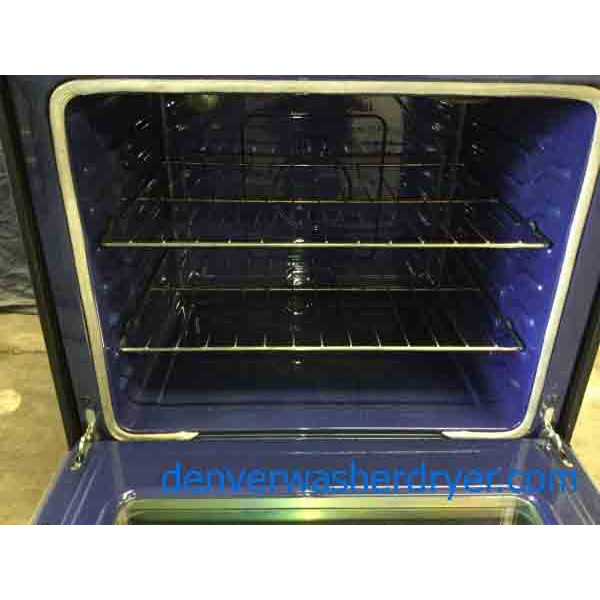 Stainless Steel Stove, Electric 30" Freestanding, LG, GlassTop, 5.6 Cu