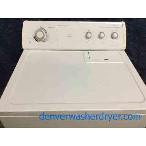 Wonderful Whirlpool Dryer, Quality Refurbished, Electric, Super Capacity, 29″ Wide in White