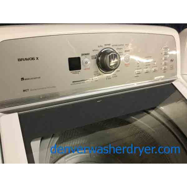 Maytag Bravos X Washer|Dryer Set, Commercial Technology, Ecoconserve with 6 Month Warranty