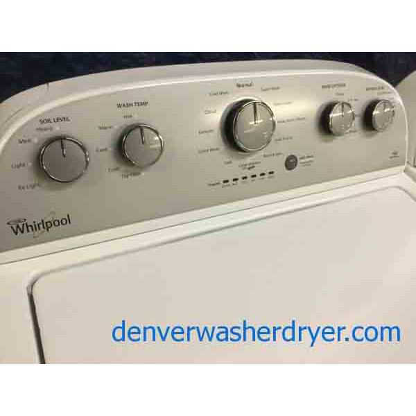 Full-Sized Whirlpool Washer|Dryer Set, Newer Model, Electric Dryer, 1-Year Warranty!