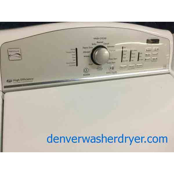 Kenmore Washer Dryer Set, Full-Size, HE, Electric in White