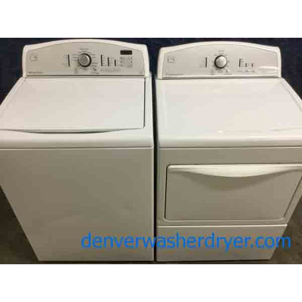 Kenmore Washer Dryer Set, Full-Size, HE, Electric in White