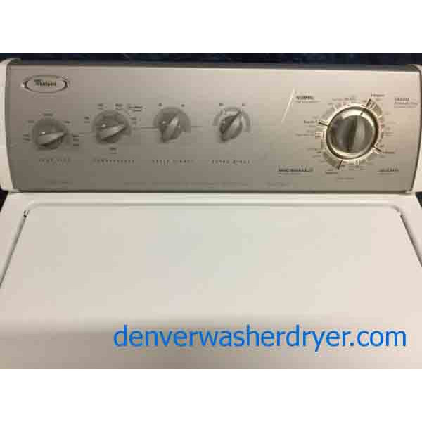 Heavy-Duty Direct-Drive Whirlpool 3.2 CuFt. Washing Machine, Quality Refurbished, 1-Year Warranty